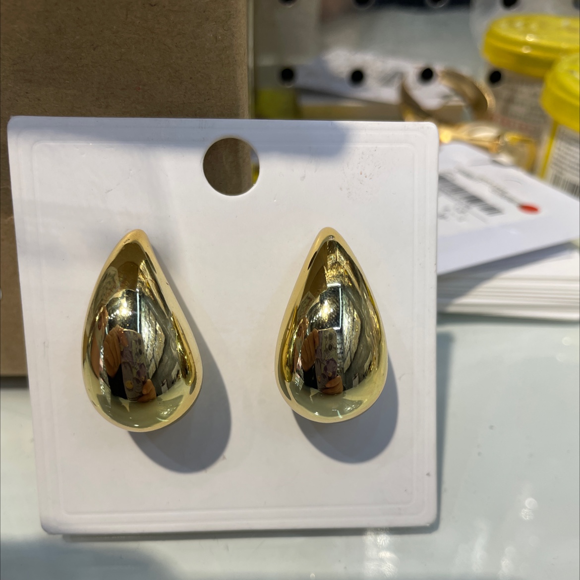 Water drop shape explosion color preserving electroplating fashion trend jewelry design beautiful jewelry 4385-123 thumbnail