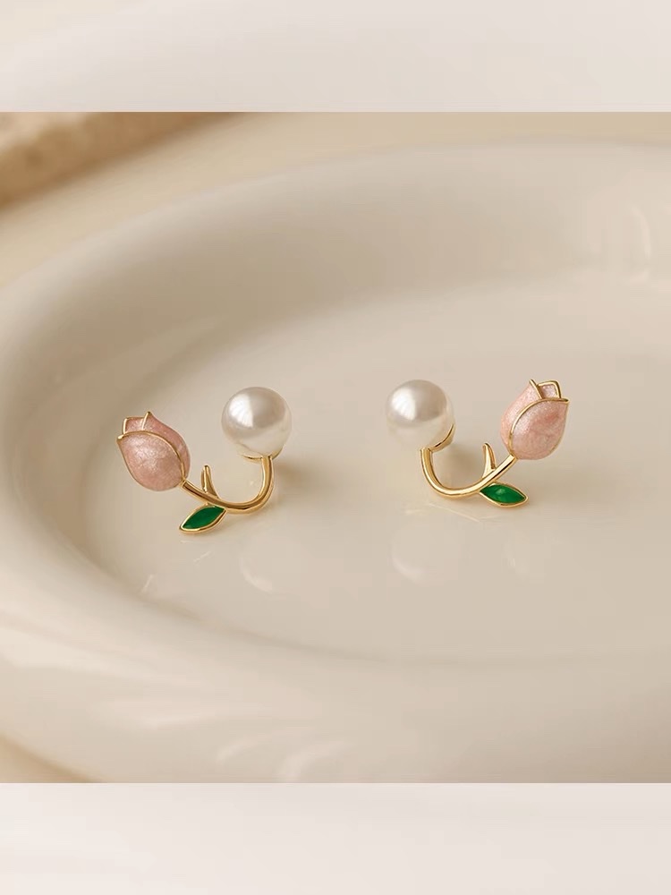 Fashionable Korean Tulip Ladylike Earrings