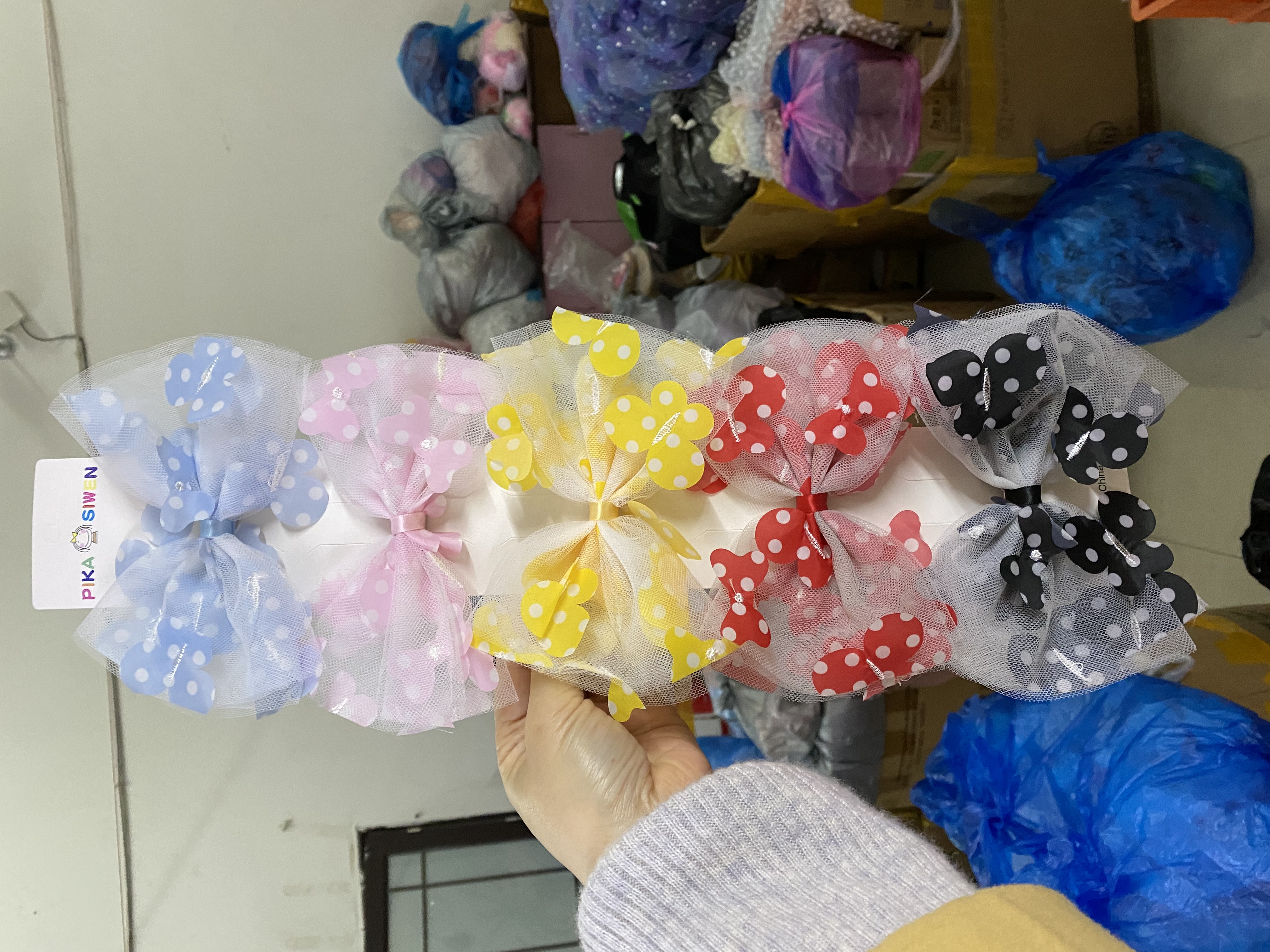 Petal knot children's accessories Everything Creative trend hair accessories Cute Princess gentle accessories bow tie Diamond 558 thumbnail