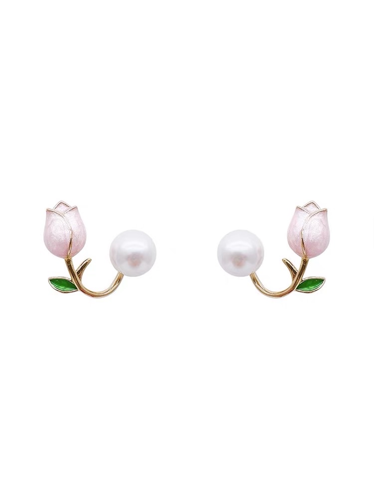 Korean tulip earrings image 5