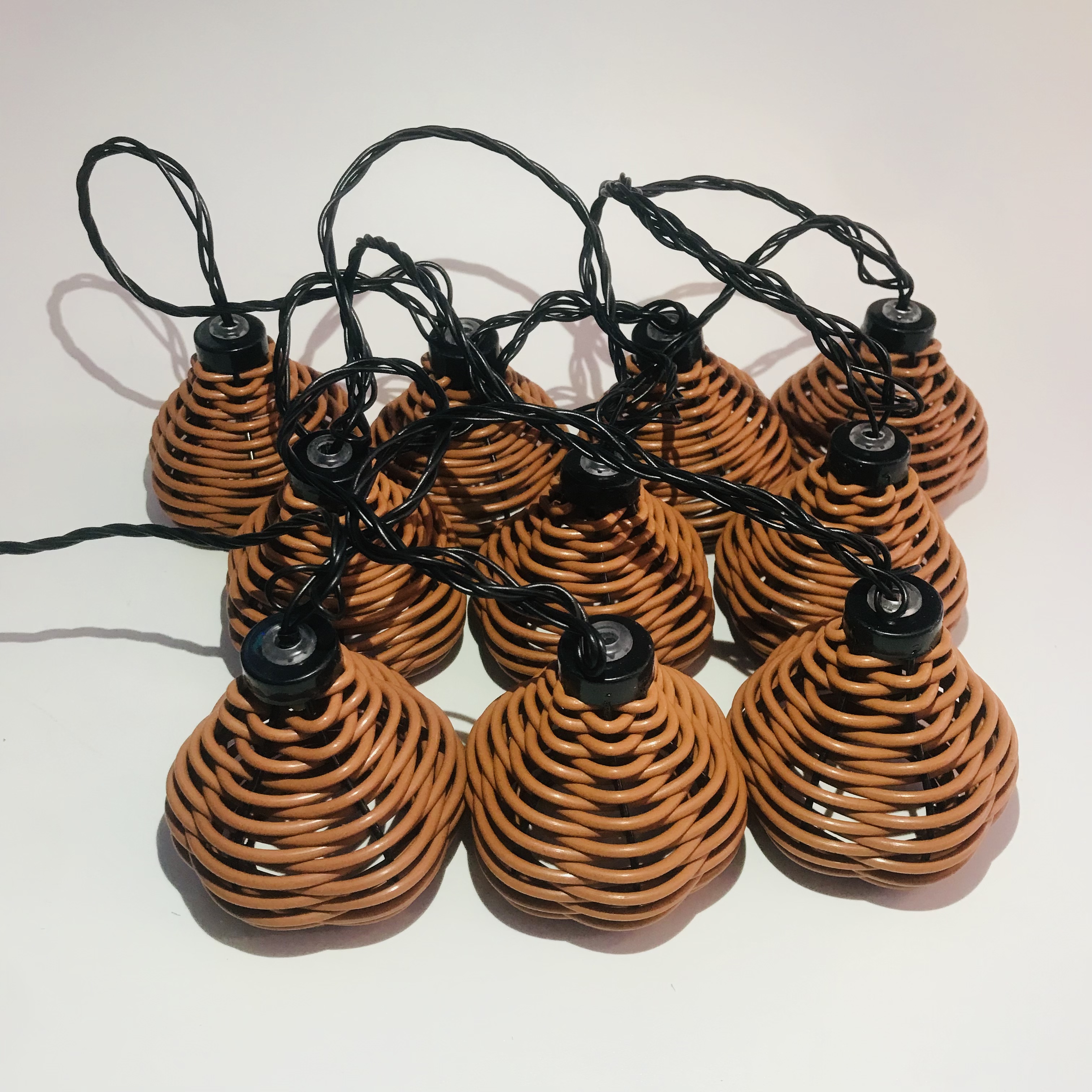 10L lanterns, garden lamps, woven ball lamps, rattan ball lamps, string Christmas lights, colorful lights, warm white Application Scenario