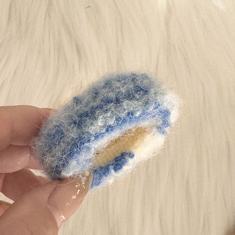 Autumn/Winter Painter Wind Section Dye Mixed Color Soft And Non-Damaging Towel Circle Scrunchie Temperament Sweet Base Bun Hair Ornaments Specification drawing