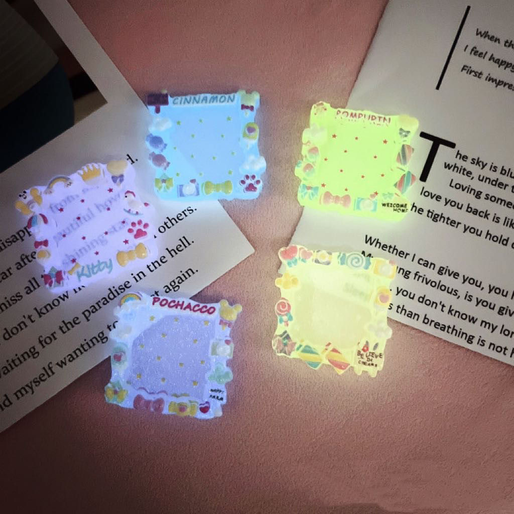 厂家直销卡通大号夜光相框diy手工儿童发饰发夹钥匙扣冰箱贴材料