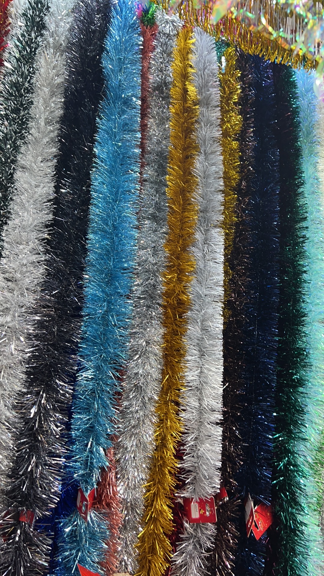 亮光平色圣诞毛条产品图