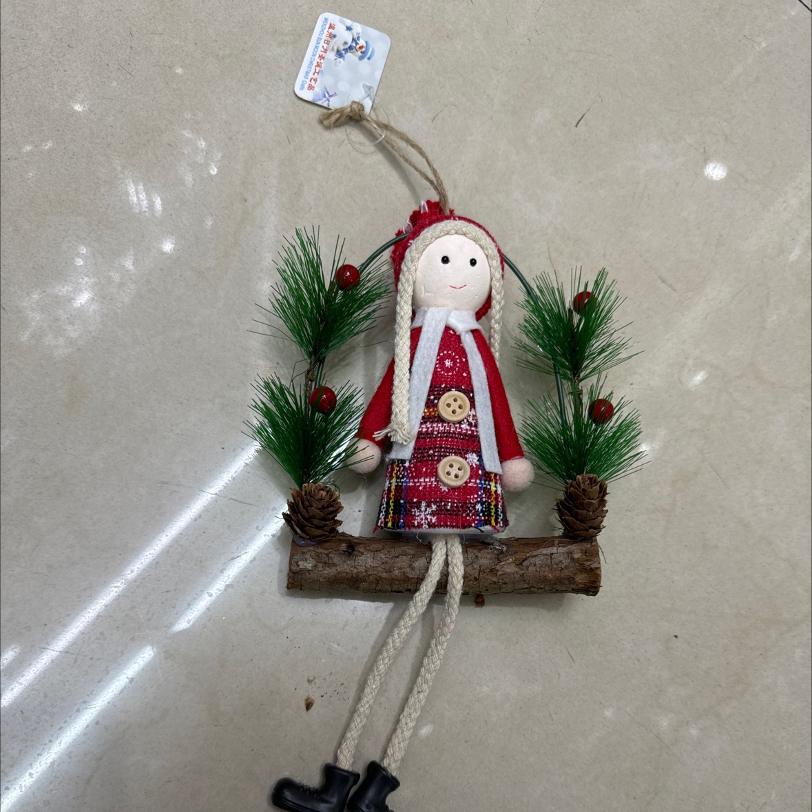Christmas Sunny Day doll pendant