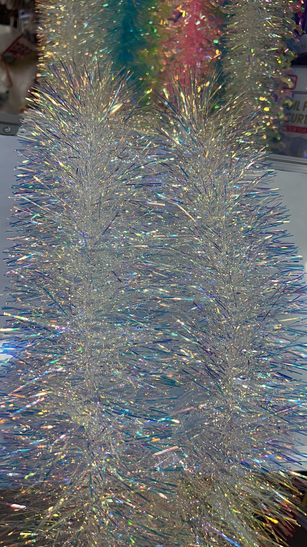 进口七彩毛条白底实物图