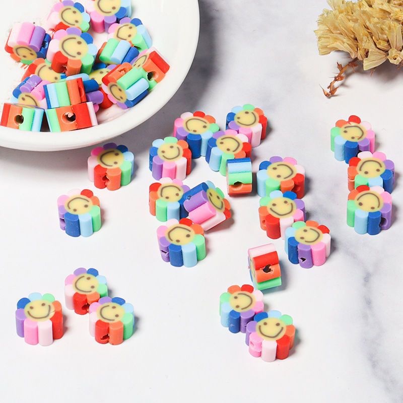 50颗软陶打孔动物水果婴幼儿童串珠项链手链串珠diy饰品配件