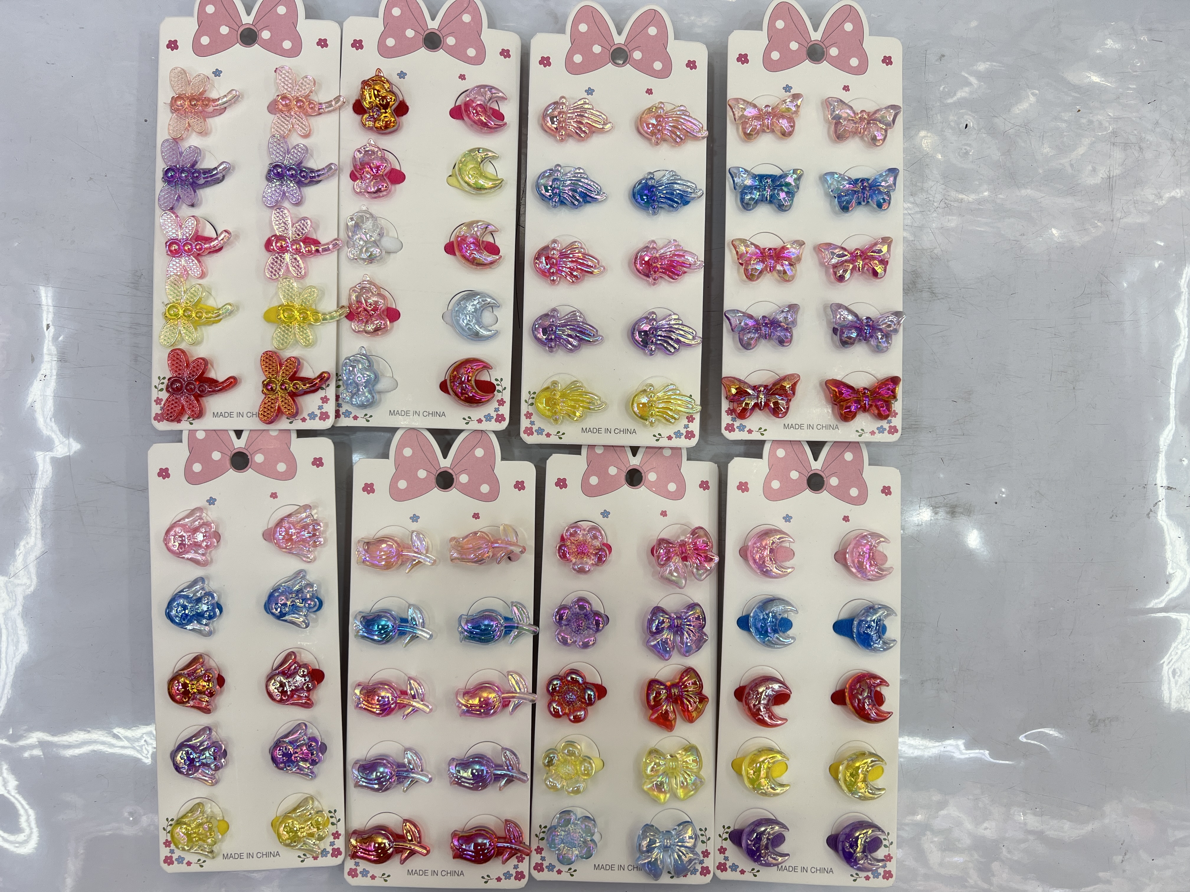 网红爆款外贸儿童彩色发圈