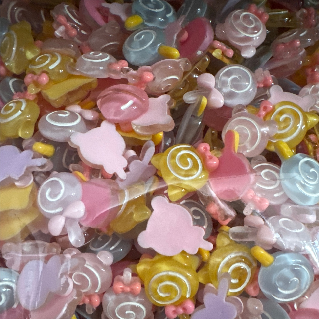 Clear Lollipop Resin Accessories