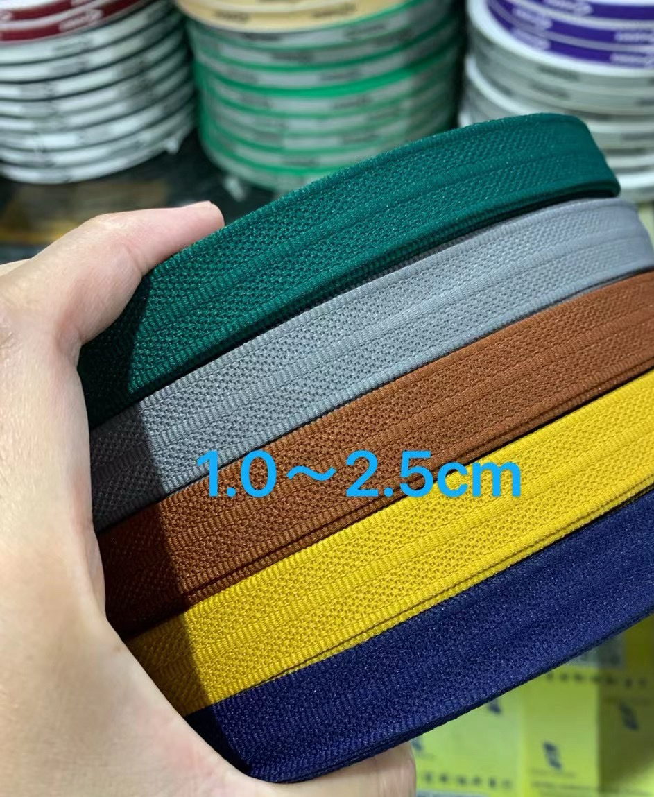 Spot Direct Sales 1-2.5Cm Vertical Strand With Stripes Pure Yarn-Dyed Belt Thick Side Strip Clothing Bags Handbag Accessories details Picture