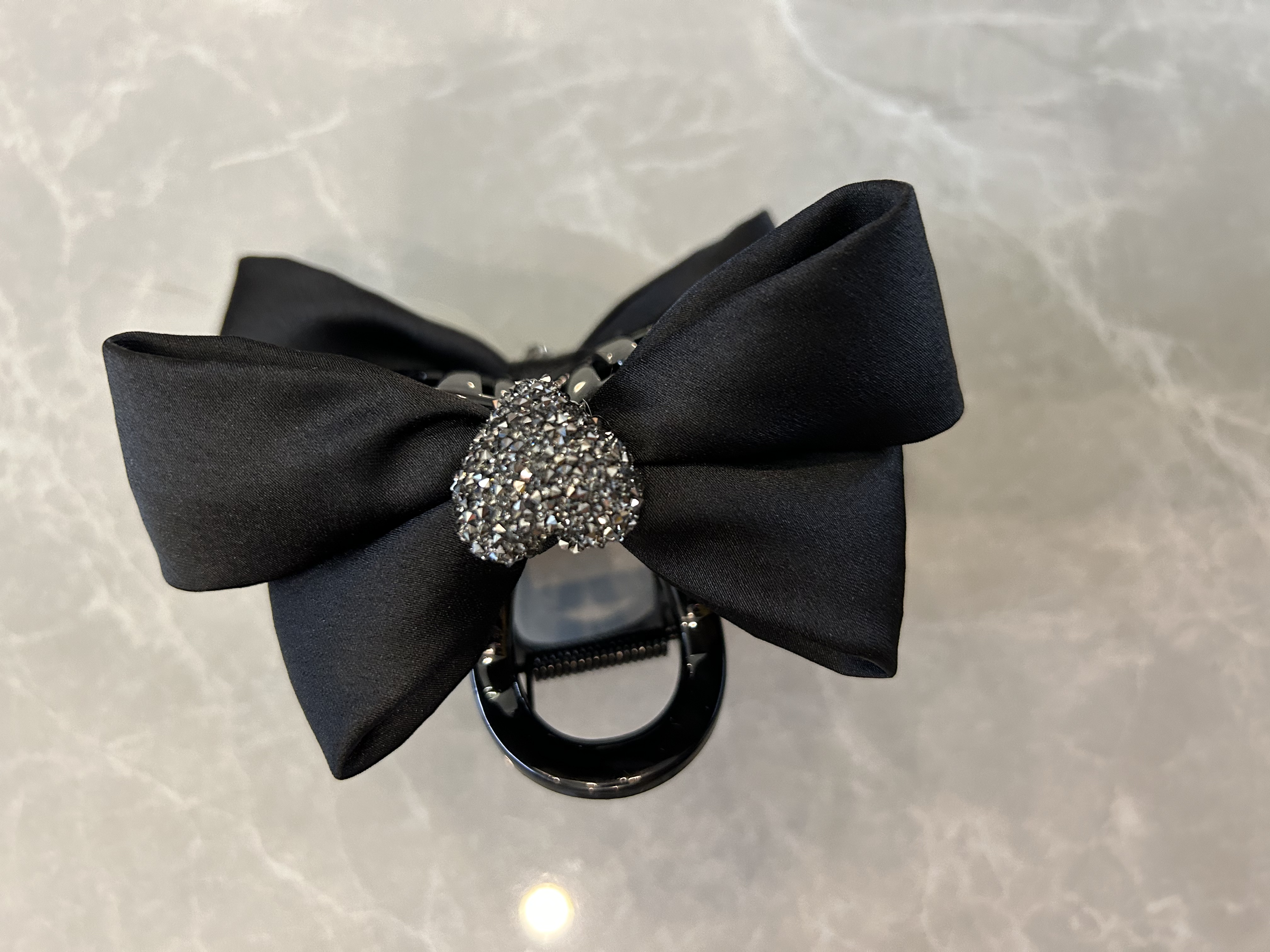 新款鲨鱼夹高级感黑色气质蝴蝶结抓夹女大号发量多发夹后脑勺发抓