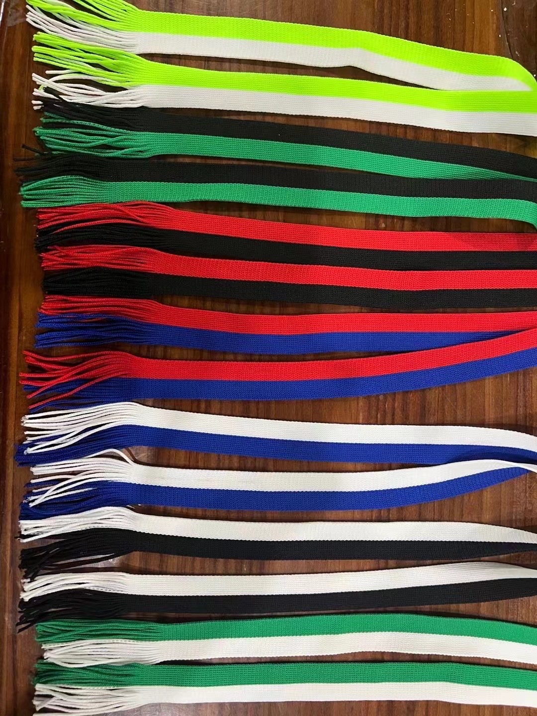 Two-Color Polyester Knit With Jacquard Belt Hoodie Sweatpants Drawstring Accessories Decorative Fringe Ribbon Curtain Binding Fringe Rope