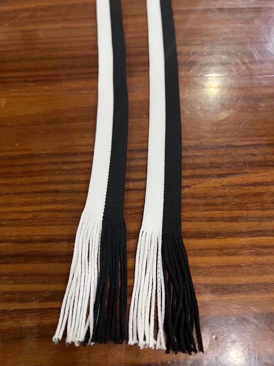 Two-Color Polyester Knit With Jacquard Belt Hoodie Sweatpants Drawstring Accessories Decorative Fringe Ribbon Curtain Binding Fringe Rope Item Picture