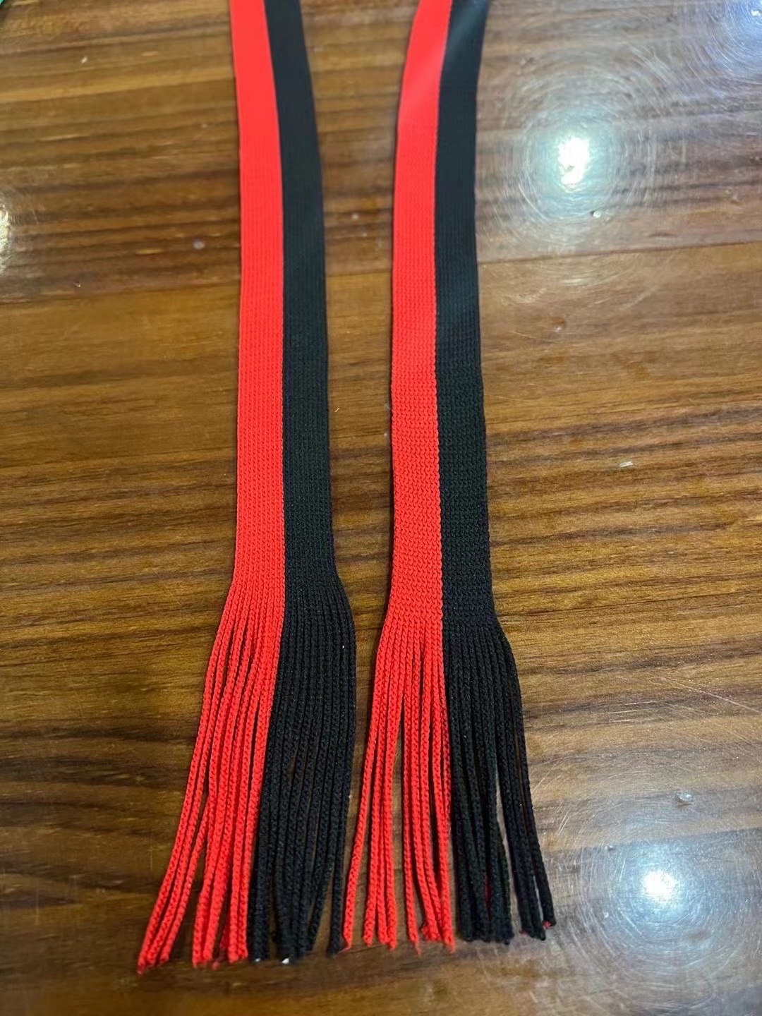 Two-Color Polyester Knit With Jacquard Belt Hoodie Sweatpants Drawstring Accessories Decorative Fringe Ribbon Curtain Binding Fringe Rope Application Scenario