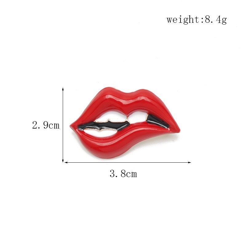 Factory direct sales of lip brooches details Picture