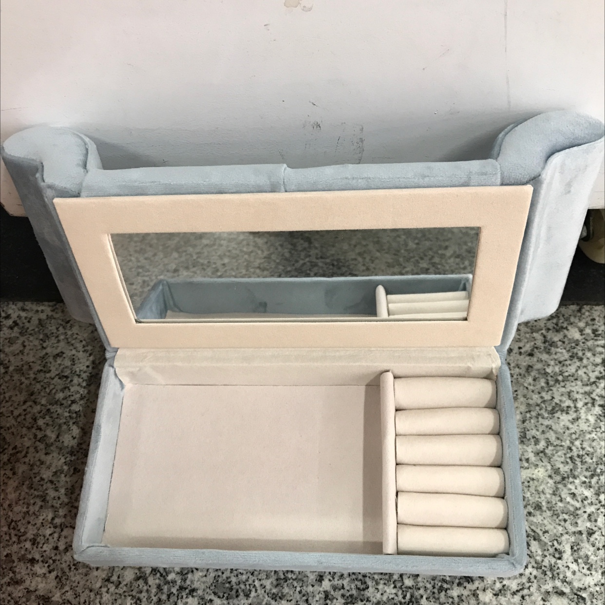 布艺首饰盒/布艺收纳盒/仿家具收纳盒细节图