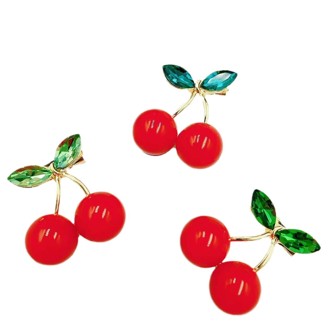 Cherry brooch factory direct sales Item Picture