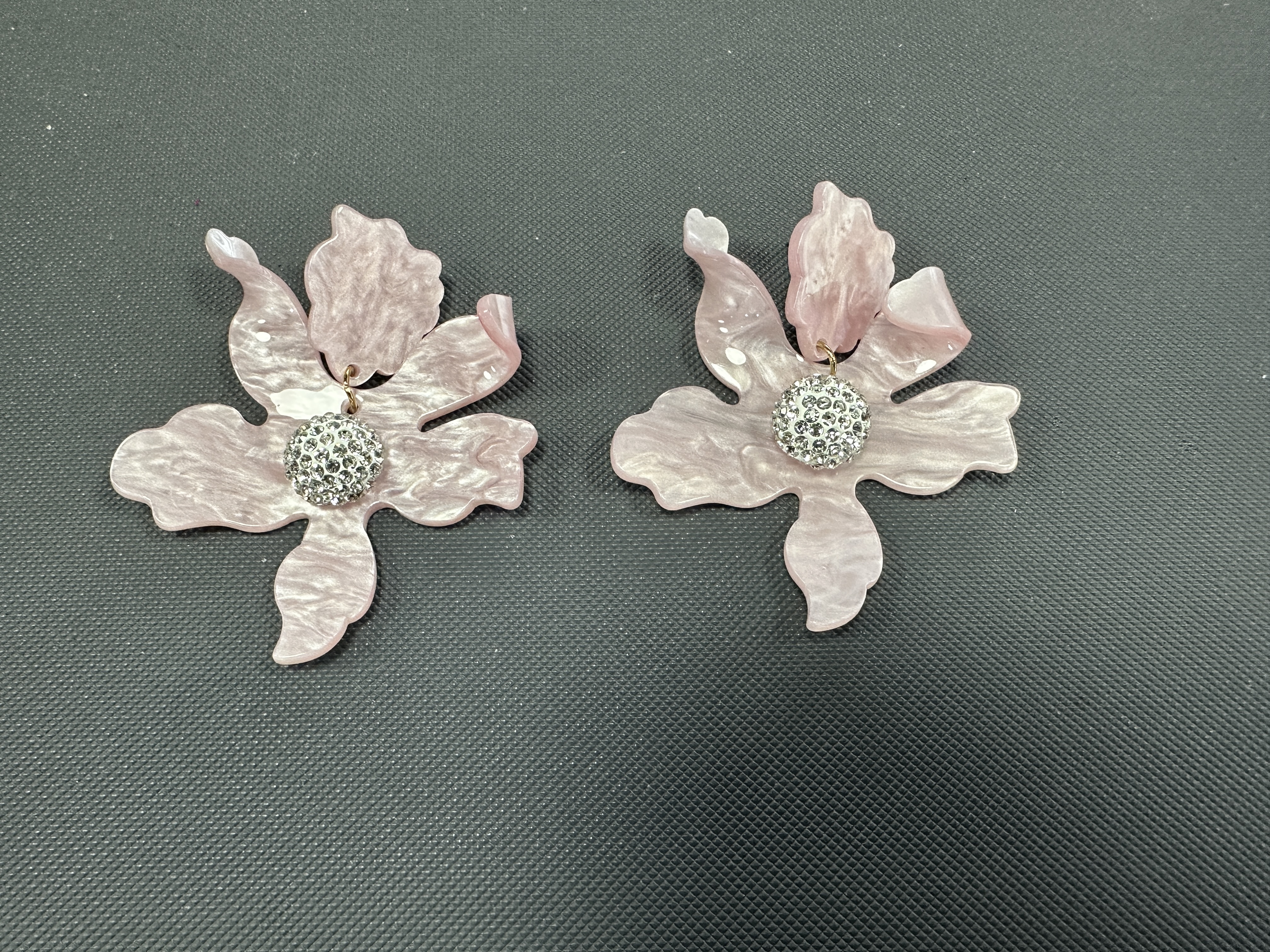 耳钉、耳环 2024新款树脂醋酸亚克力板材彩色大耳环