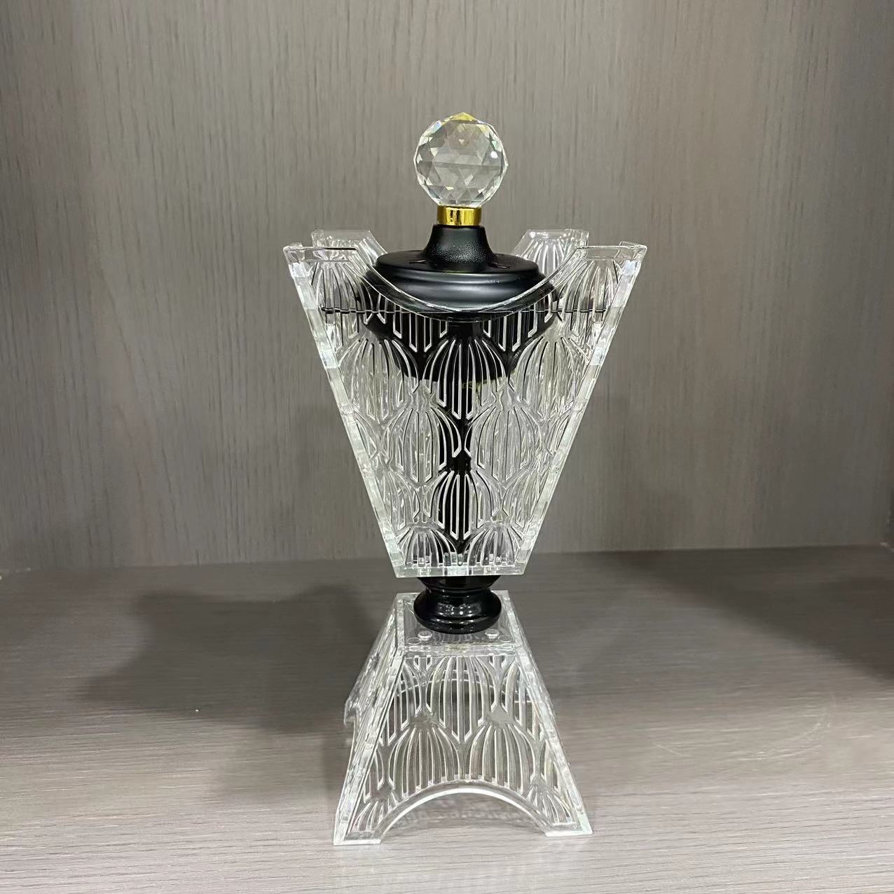 Explosive Hollow Acrylic Pc Transparent Incense Burner Charcoal Stove Gift Crafts 7301 details Picture