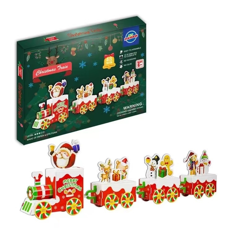 DIY Christmas 3D Jigsaw Puzzle Series promotional gifts and giveaways detail image 5