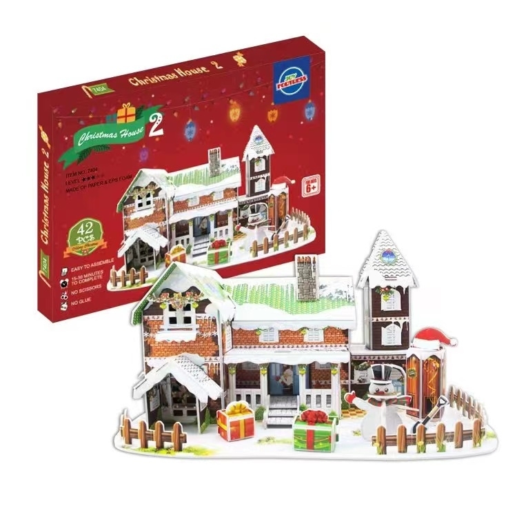 DIY Christmas 3D Jigsaw Puzzle Series promotional gifts and giveaways detail image 2