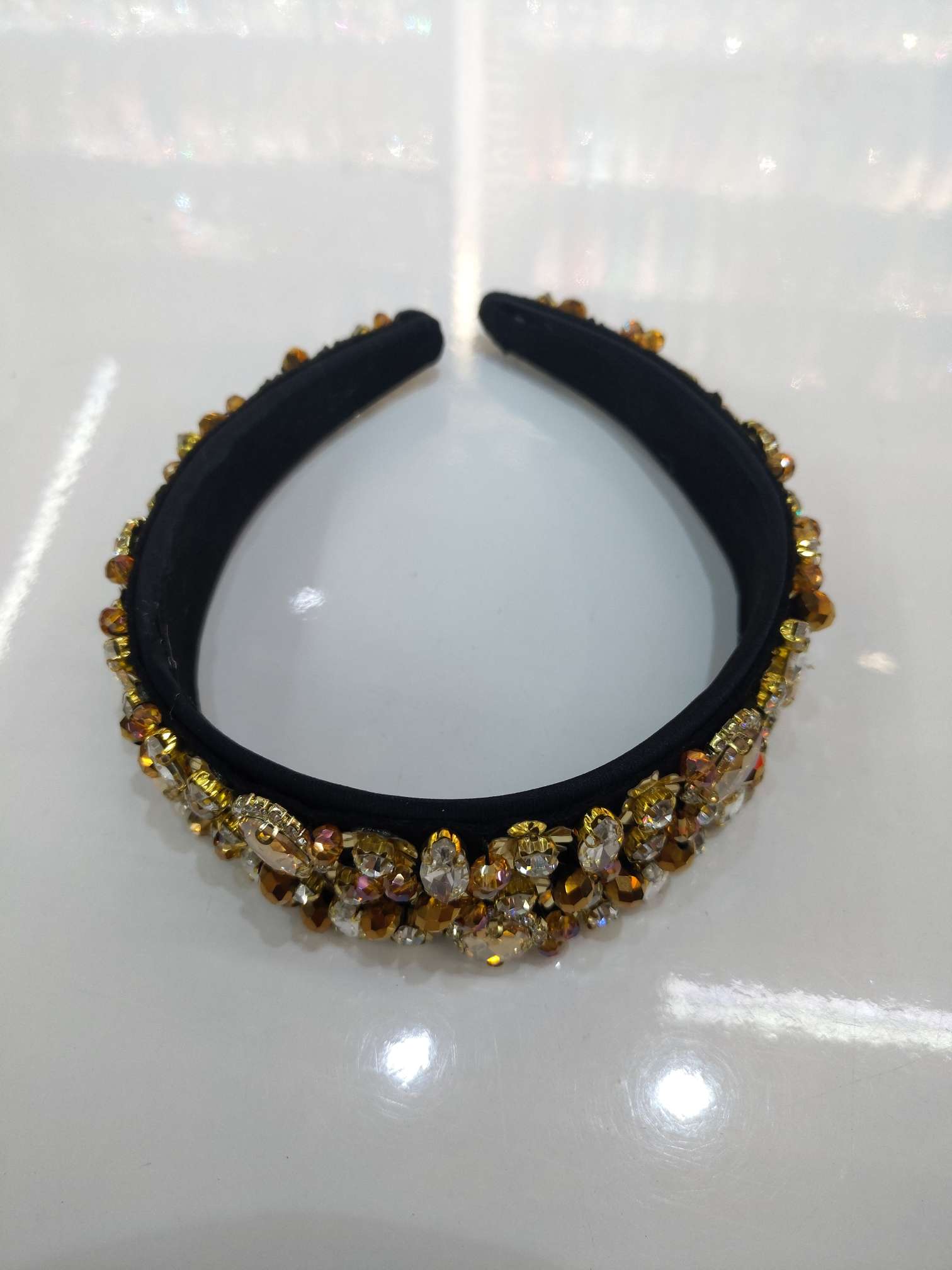 新品上市！工厂直销，高档手缝水钻头箍，闪亮登场，批发零售，一件代发，优惠在手，错过可惜！详情图2