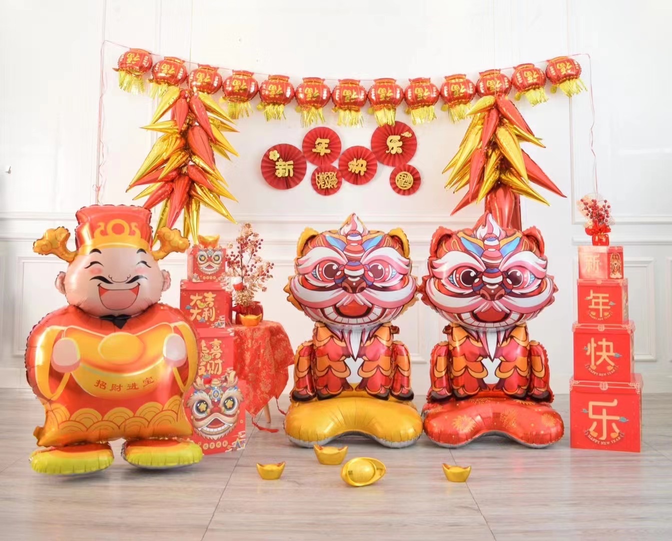 Spring Festival decoration: Spring Festival balloons, balloon party details Picture