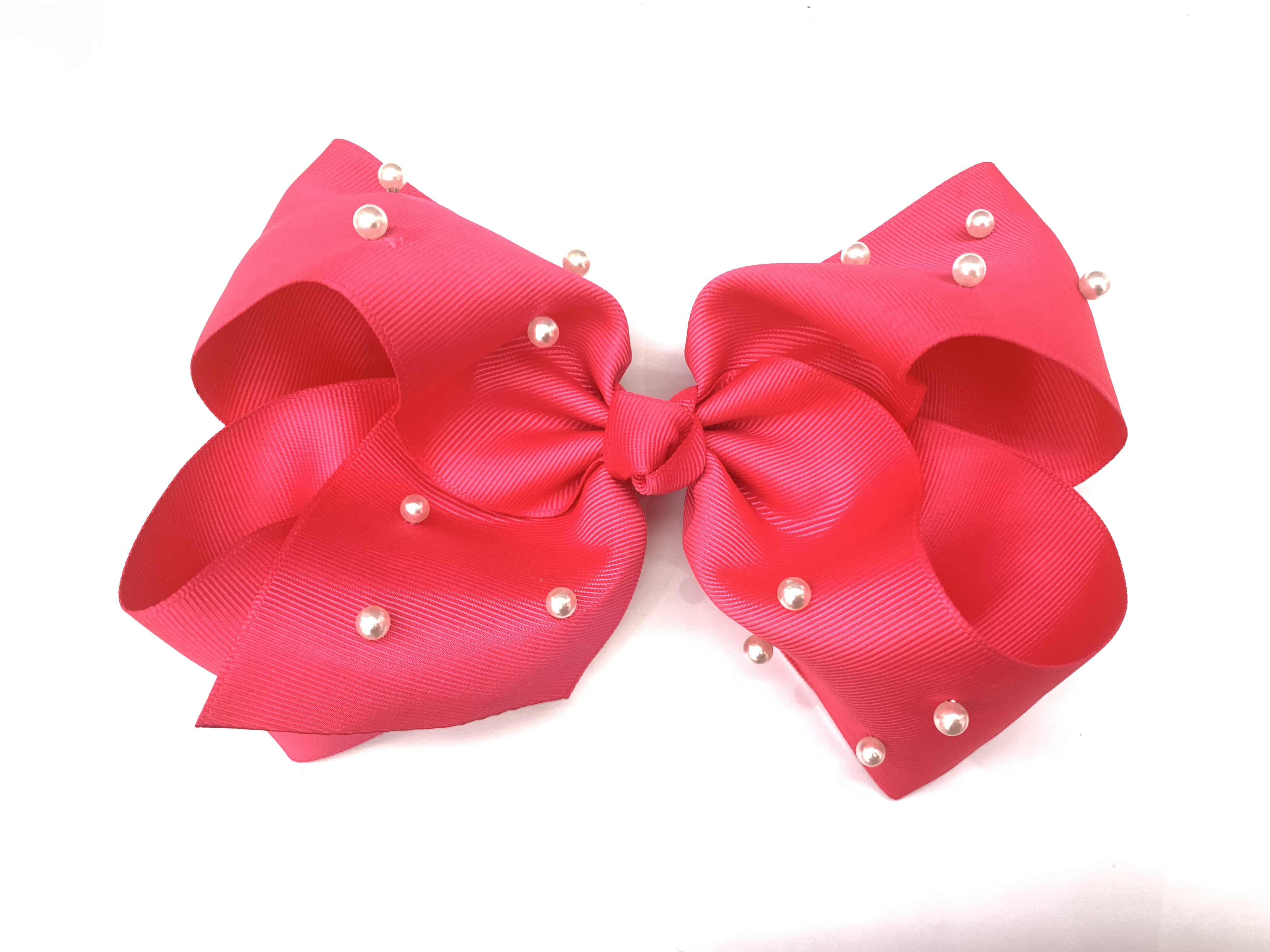 18cm儿童网红珍珠多色蝴蝶结🎀，发夹、领结、头扣、发绳组合、配件详情图1