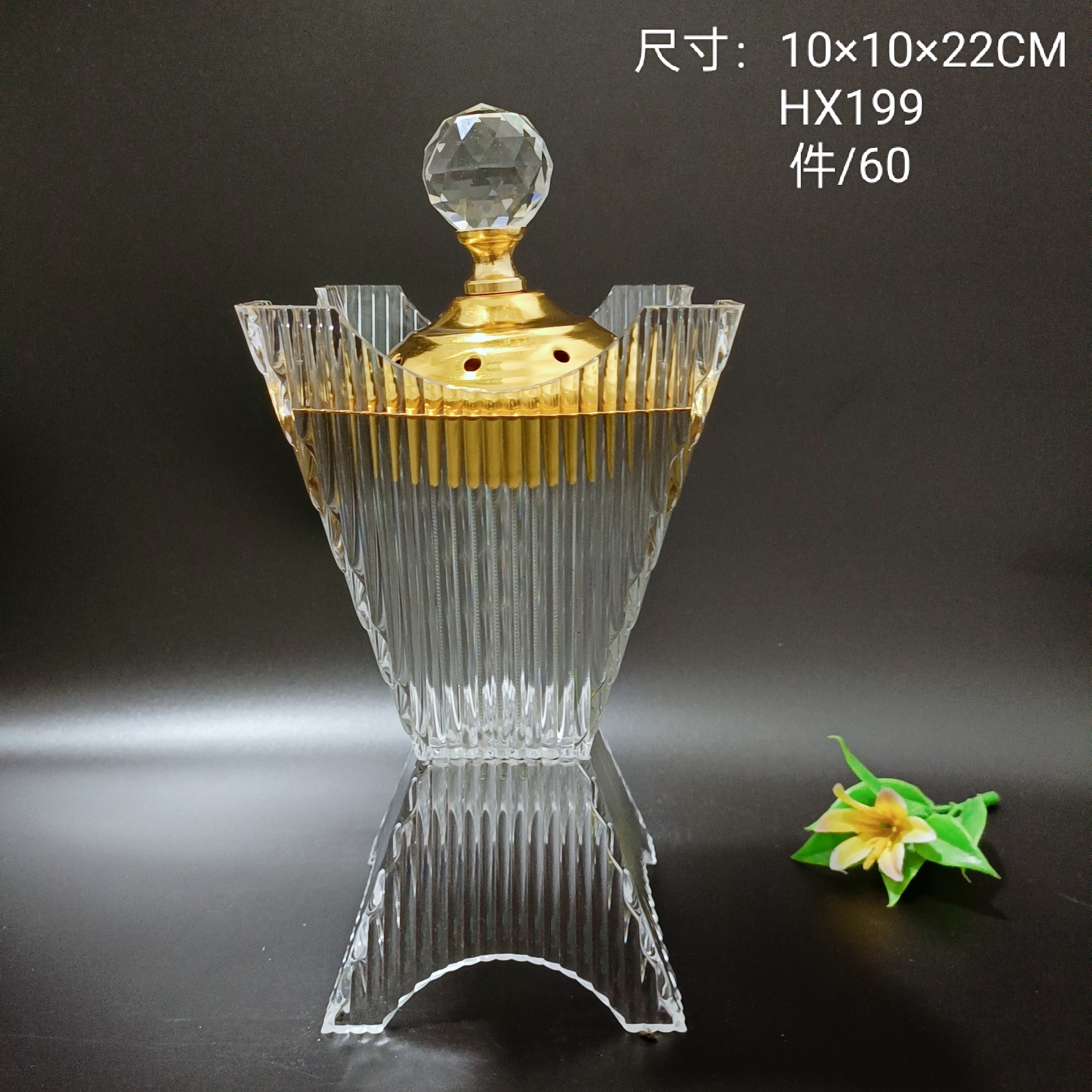 Selling Transparent Acrylic Pc Incense Burner Charcoal Stove Crafts Application Scenario