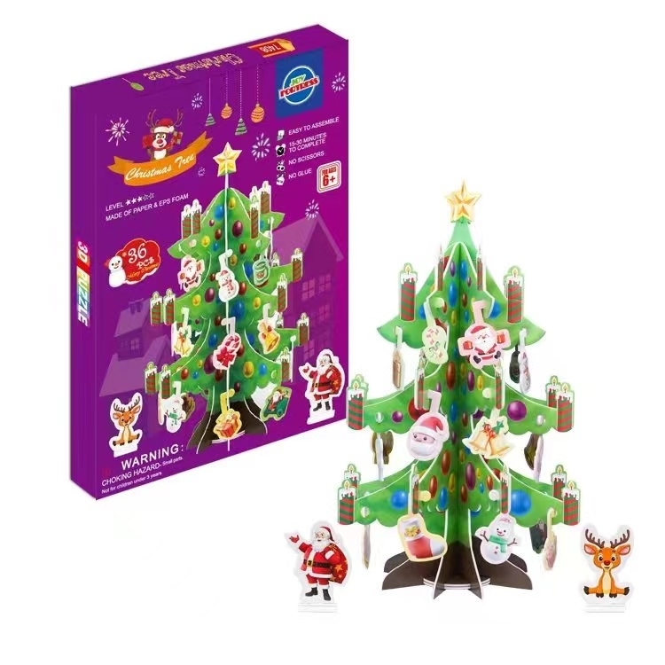 DIY Christmas 3D Jigsaw Puzzle Series promotional gifts and giveaways Specification image