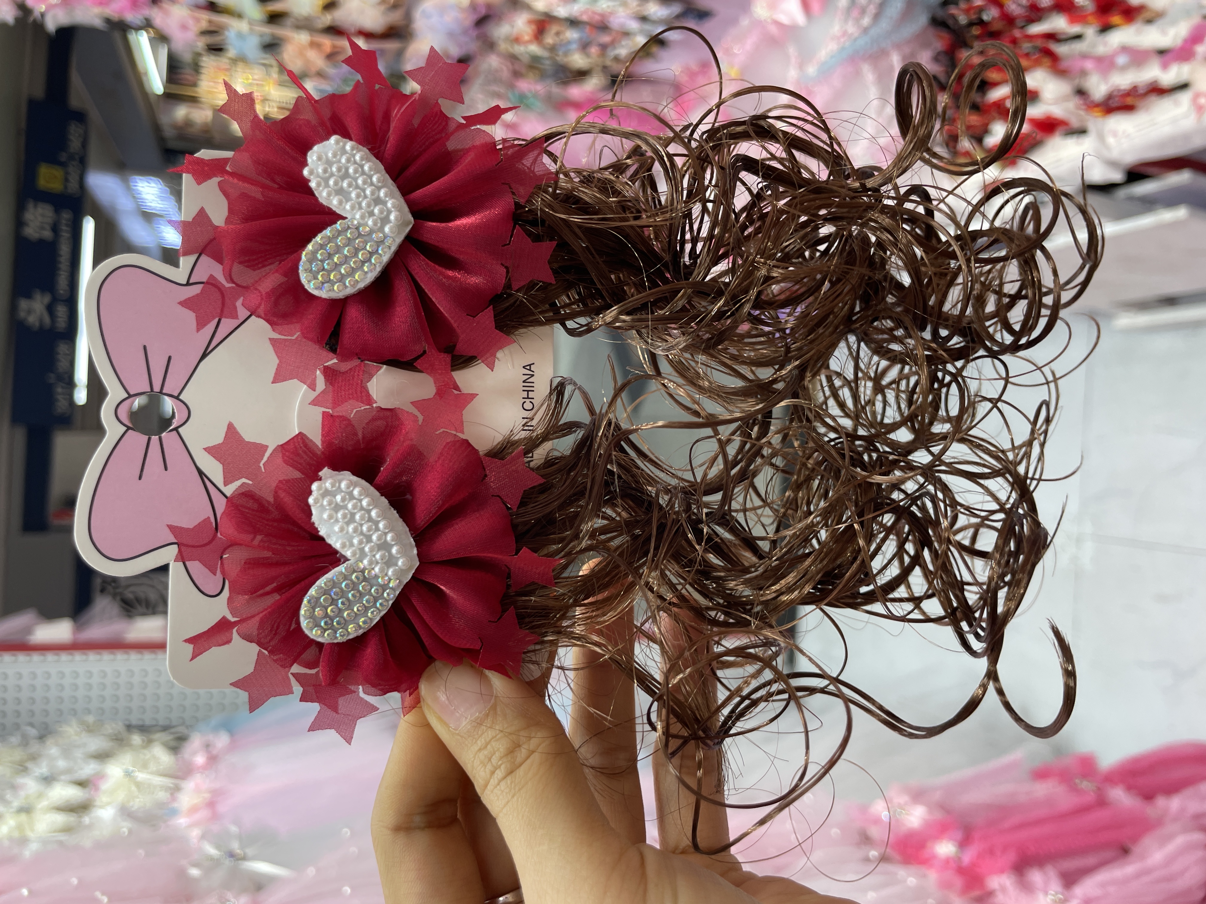 Direct sales and wholesale of 2023 new children's hair clips, wigs and hair flowers from the manufacturer