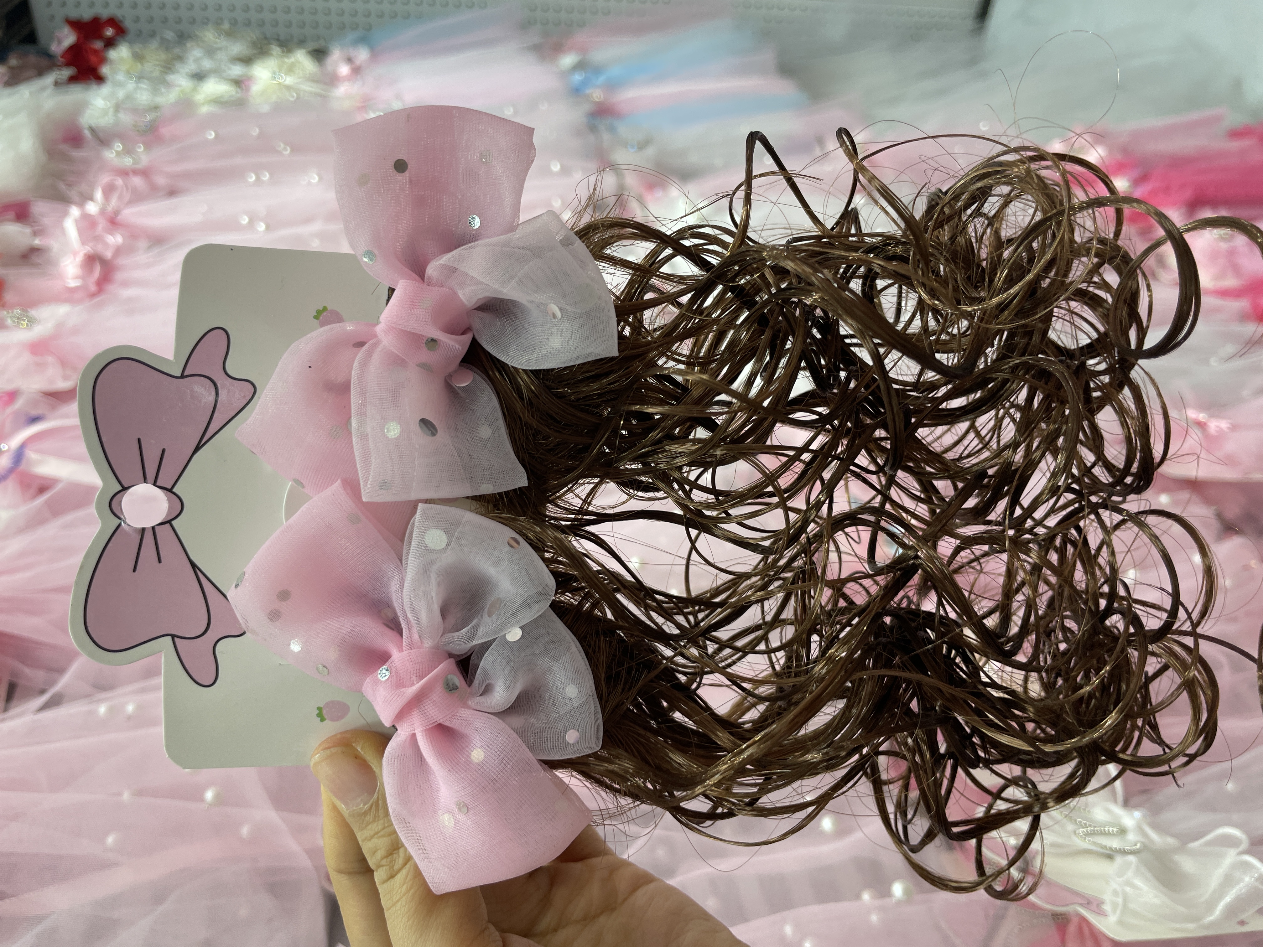 Factory direct sales and wholesale of children's hair clips, wigs, hair flowers and hair clips in 2024