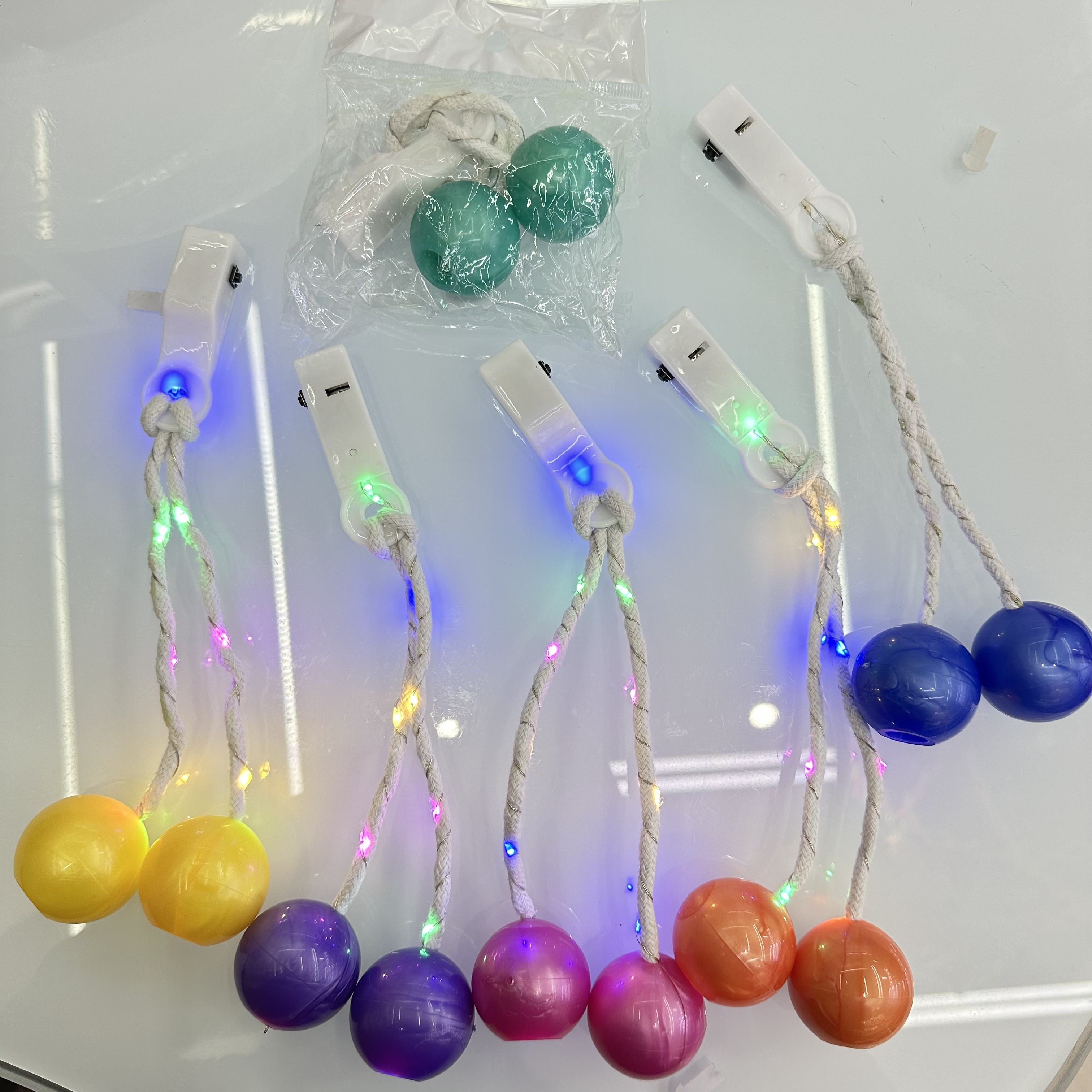 发光哒哒球/带灯啪啪球龙/减压甩甩球细节图