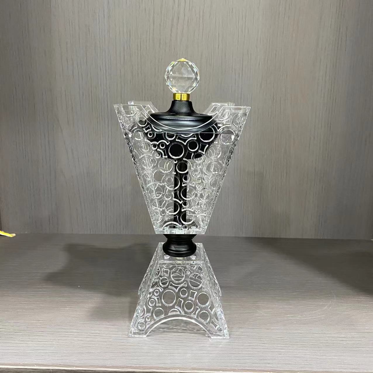 Explosive Hollow Acrylic Pc Transparent Incense Burner Charcoal Stove Gift Crafts 7301 Item Picture