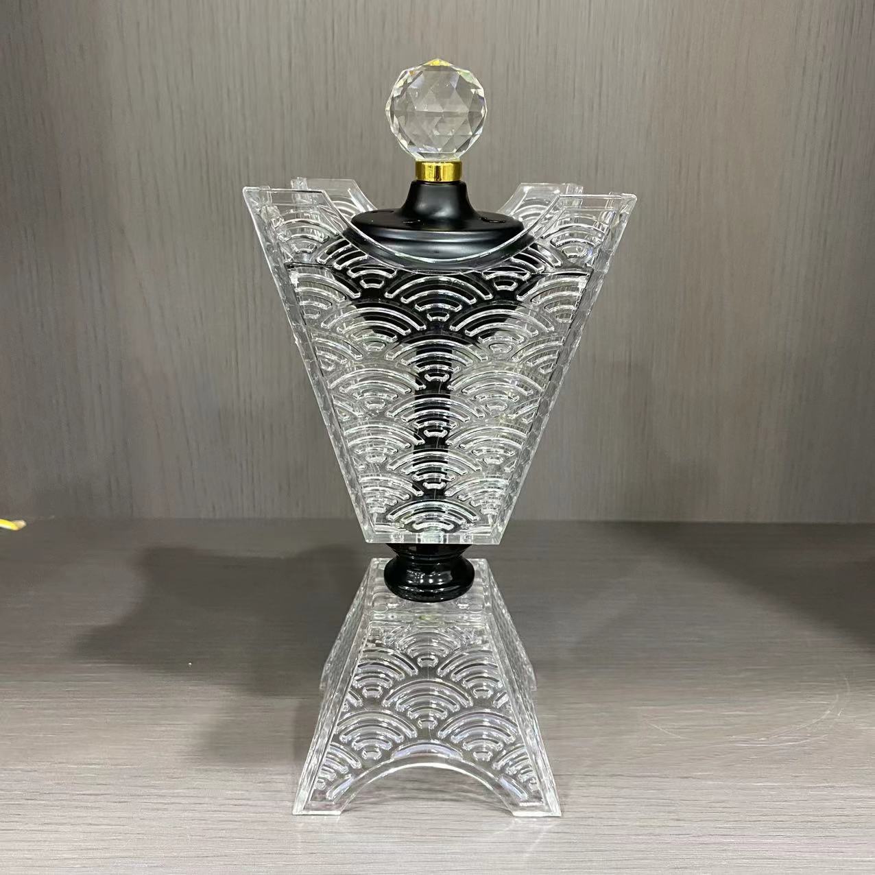 Explosive Muslim Ramadan Transparent Acrylic Pc Incense Burner Charcoal Stove Gift Crafts Application Scenario