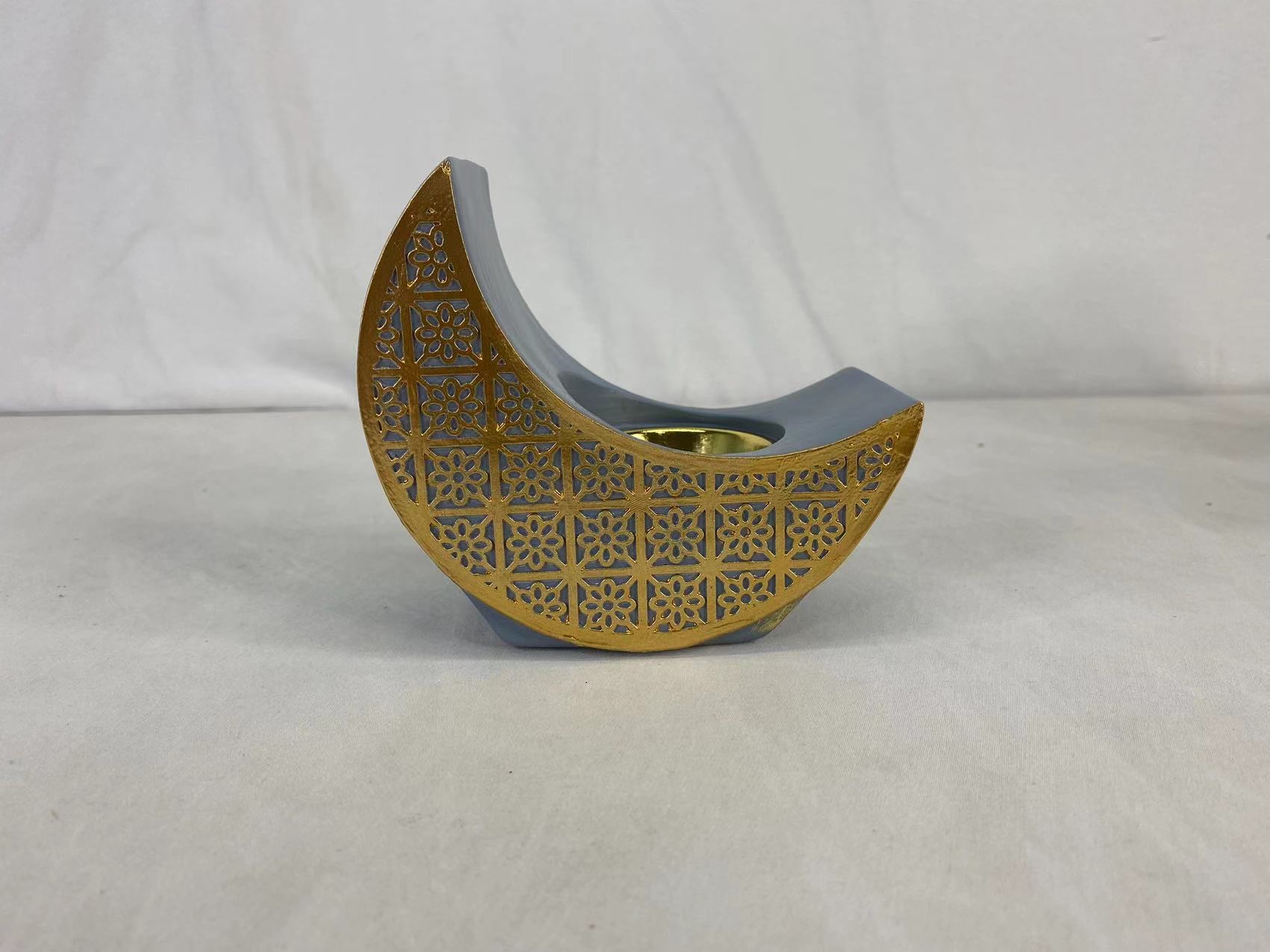 New Ramadan Resin Moon Incense Burner Charcoal Stove Item Picture