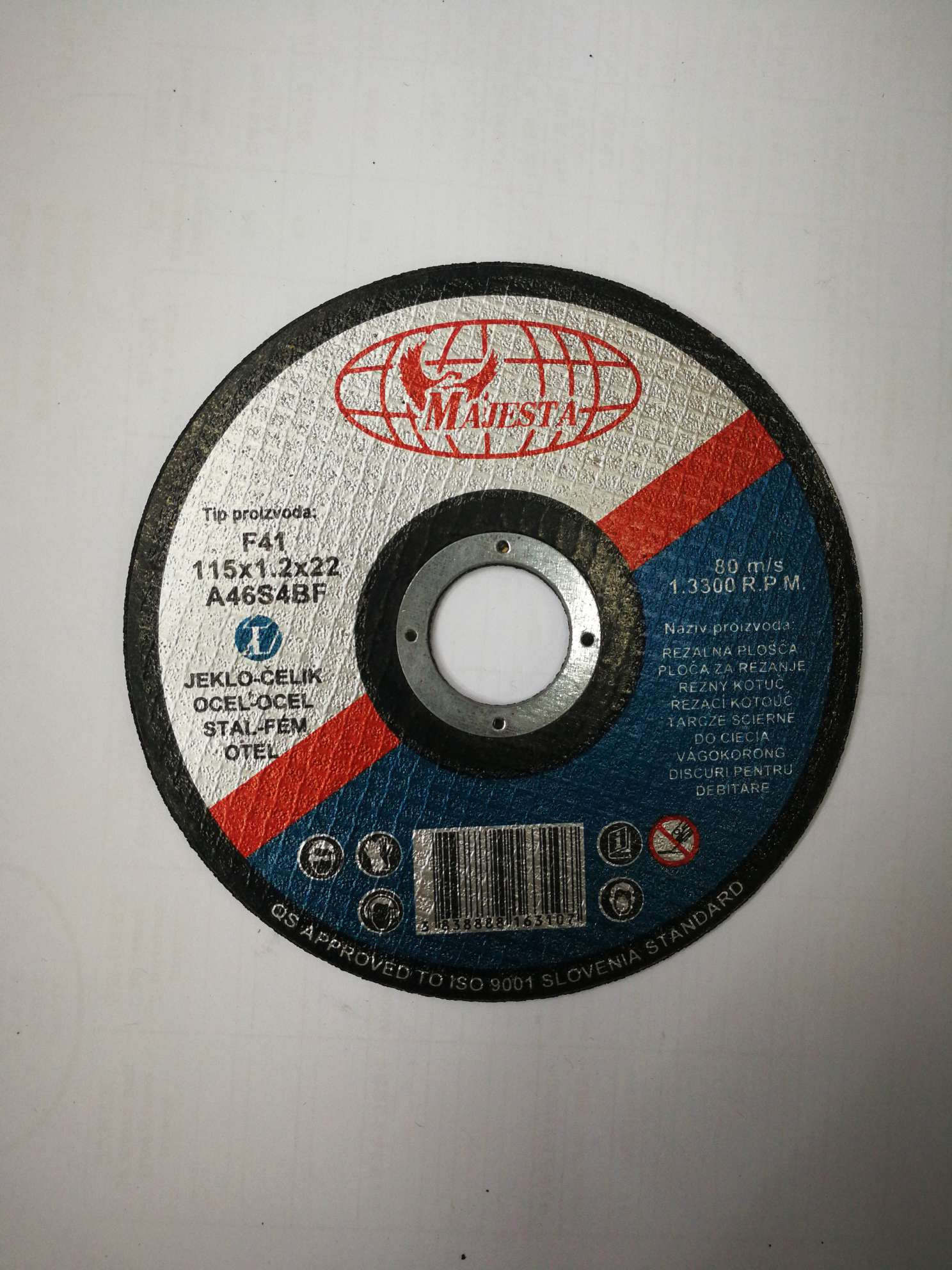Majesta Cutting Piece 115×1 Specification drawing
