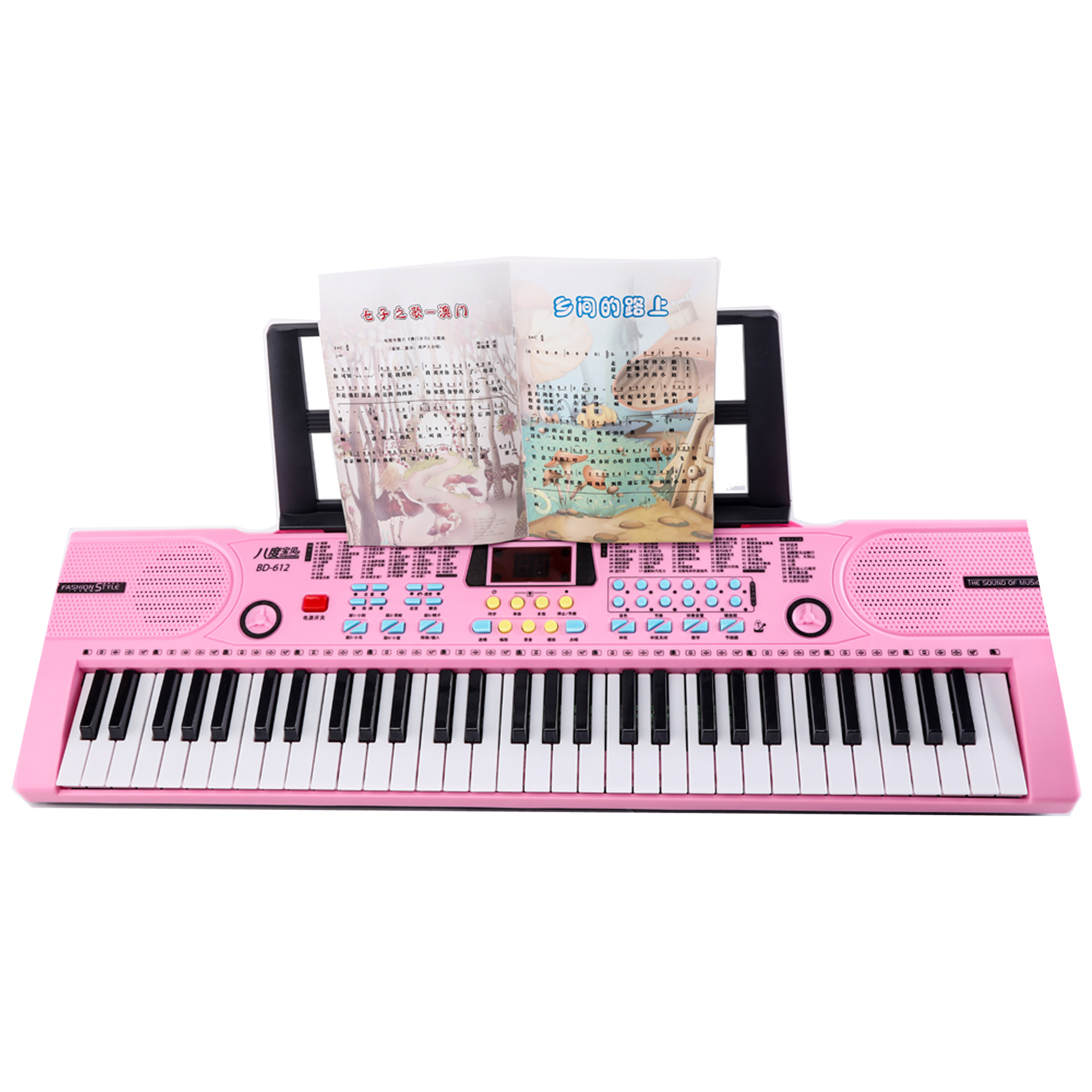 61键带灯光儿童电子琴启蒙玩具乐器详情图2