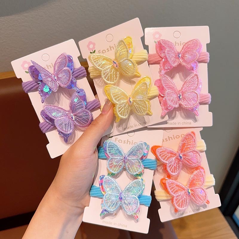 Bailey accessories, children's hair tie, sequined hair tie, little girl bow hair accessory, cute elastic baby super sprout circle