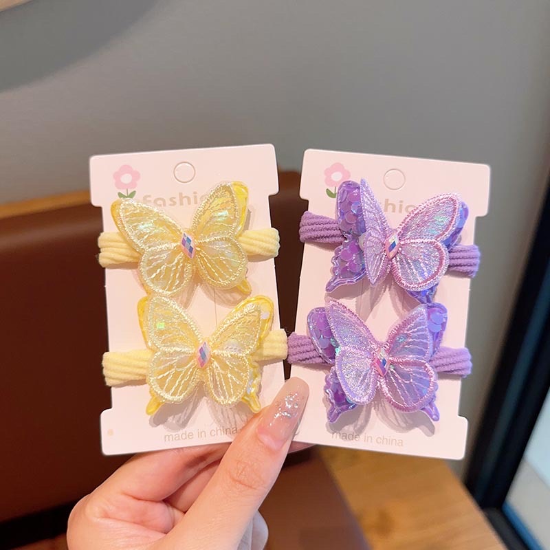 Bailey accessories, children's hair tie, sequined hair tie, little girl bow hair accessory, cute elastic baby super sprout circle Specification image