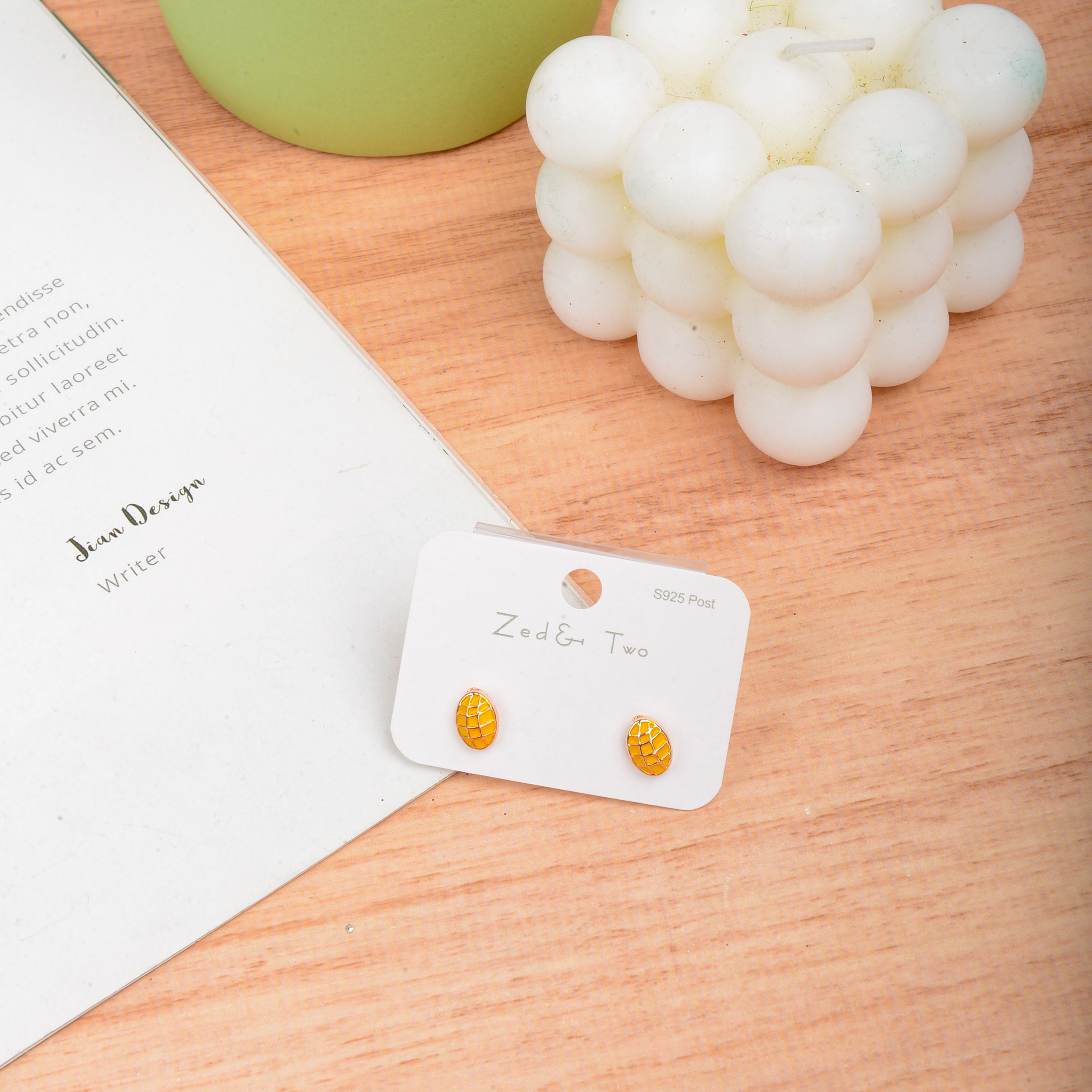 Fruit-style stud earrings are popular in jewelry and earrings