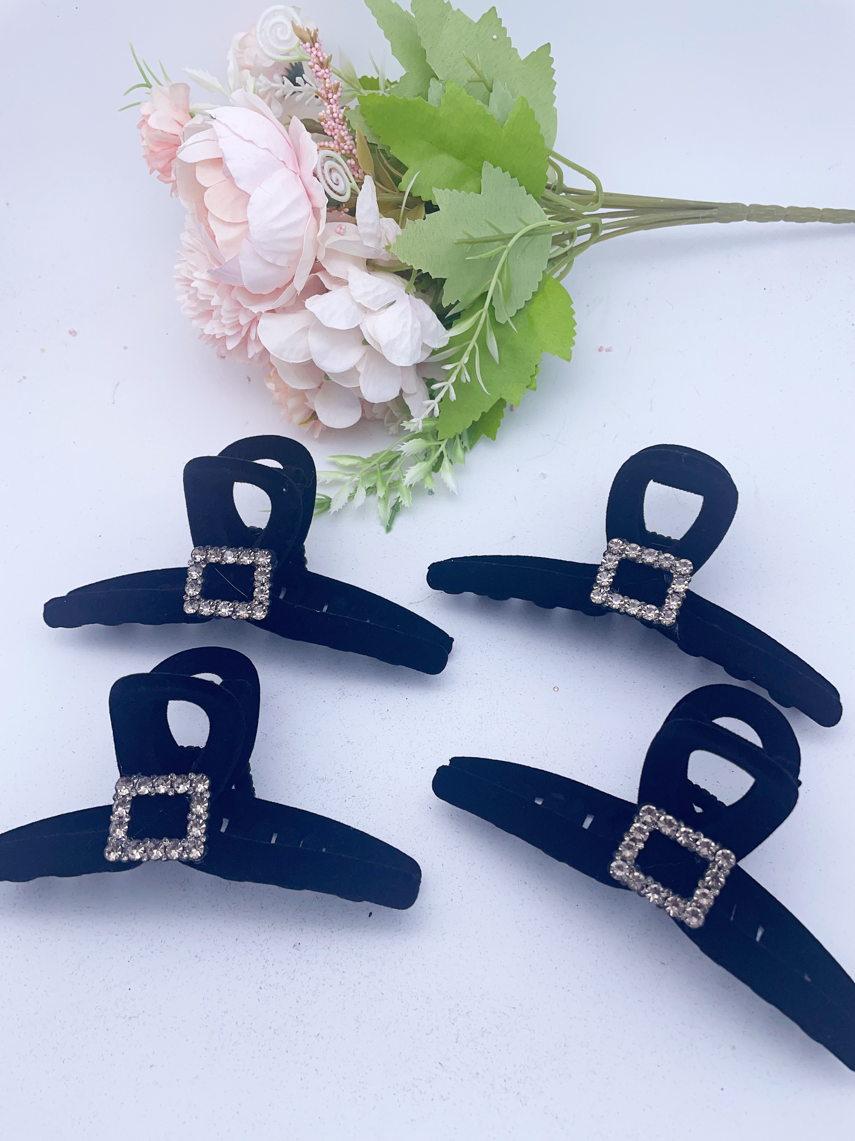 13 Cm Flocking Claw Clip