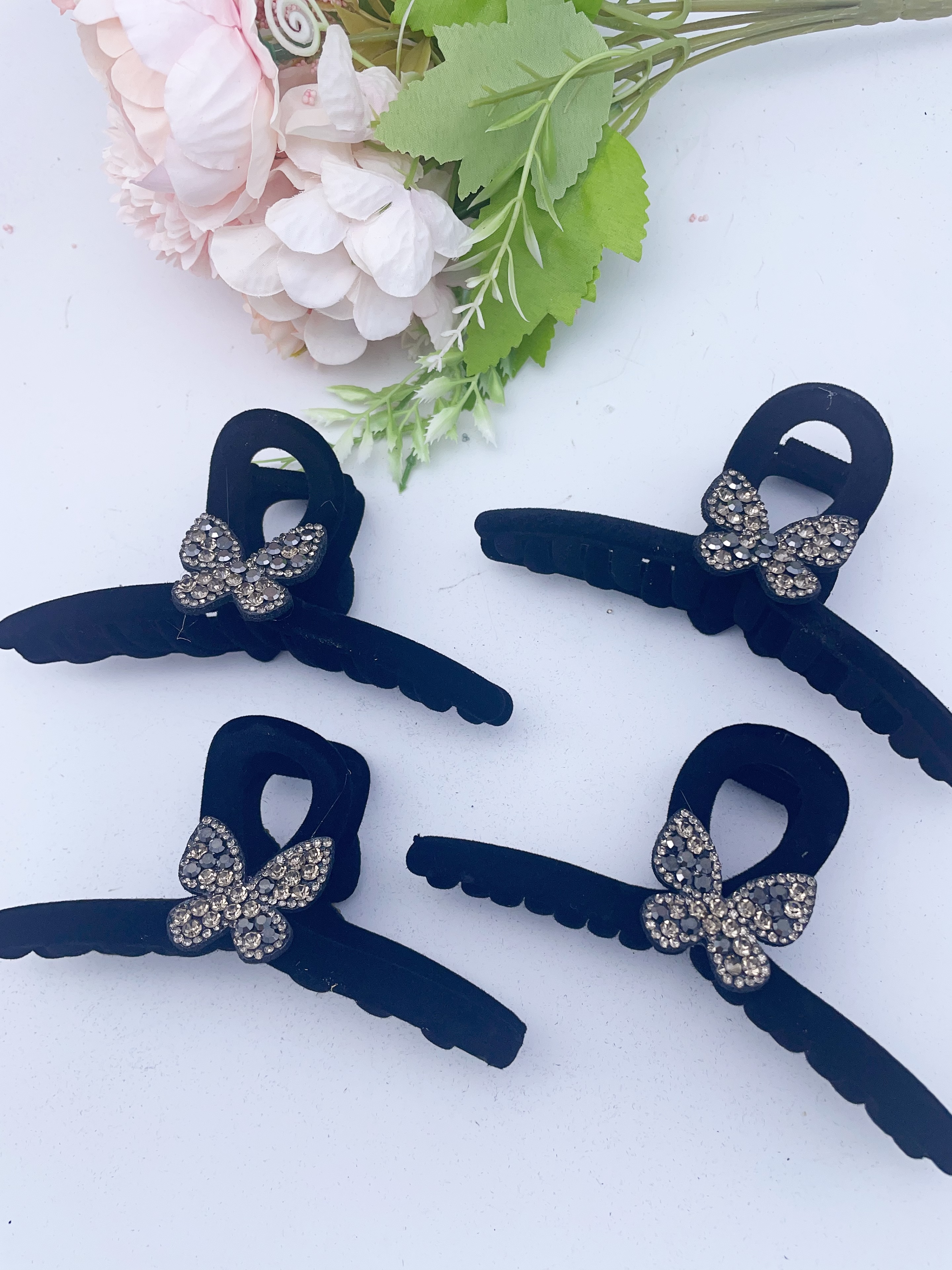 13 Cm Flocking Claw Clip Specification drawing