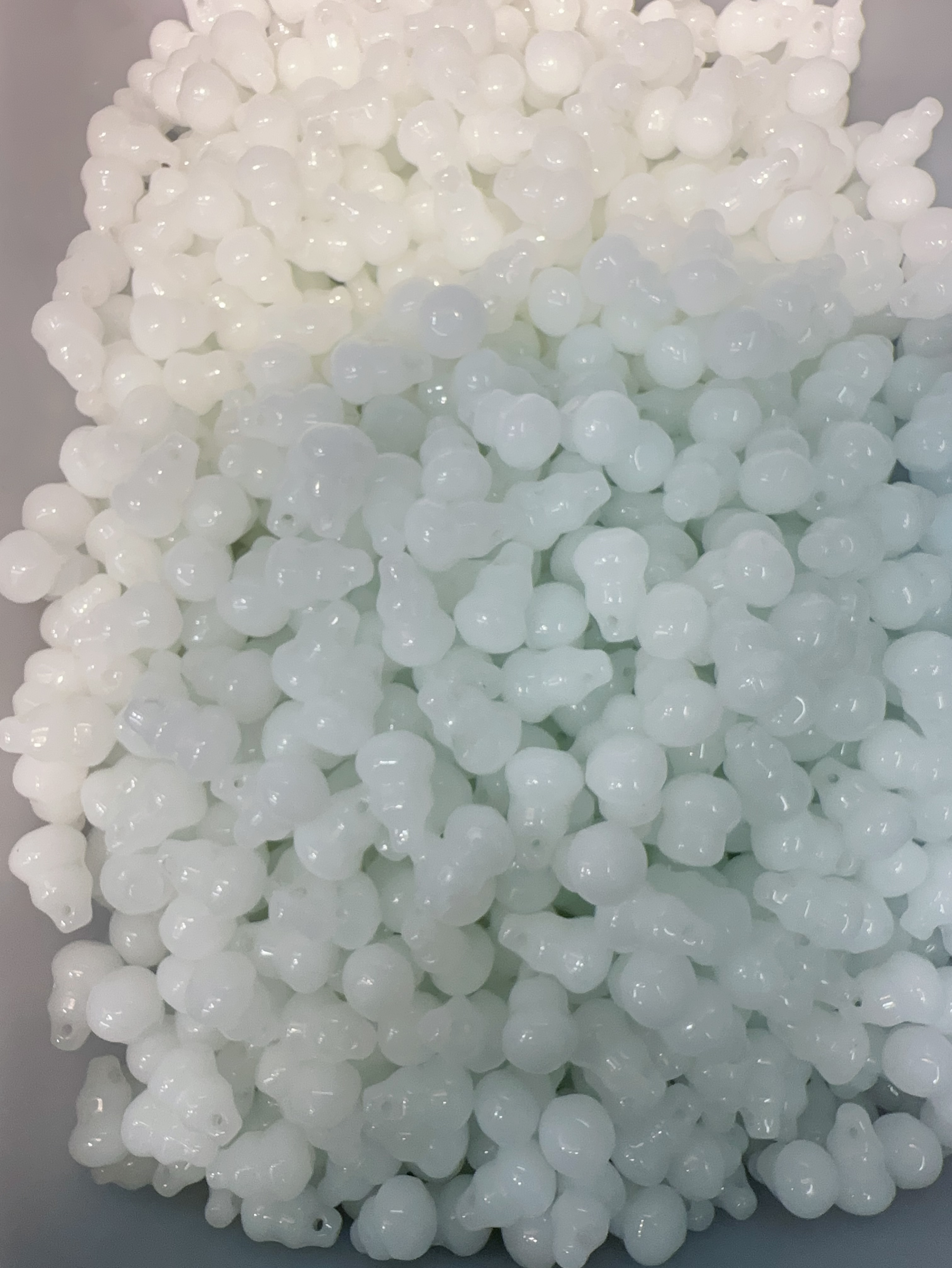 琉璃葫芦吊孔DIY饰品手工古风配件水晶琉璃12X17mm大葫芦挂件吊坠