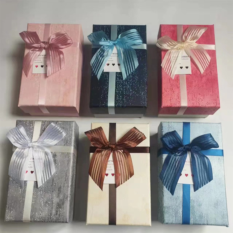 口红包装礼盒创意长方形生日礼物个性礼盒饰品包装盒批发白底实物图