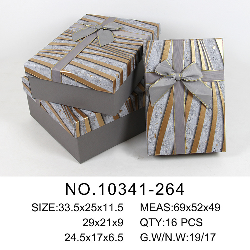 New wallpaper rectangular set box storage box, gift packaging box, high-end packaging box, flower gift box wholesale Specification image