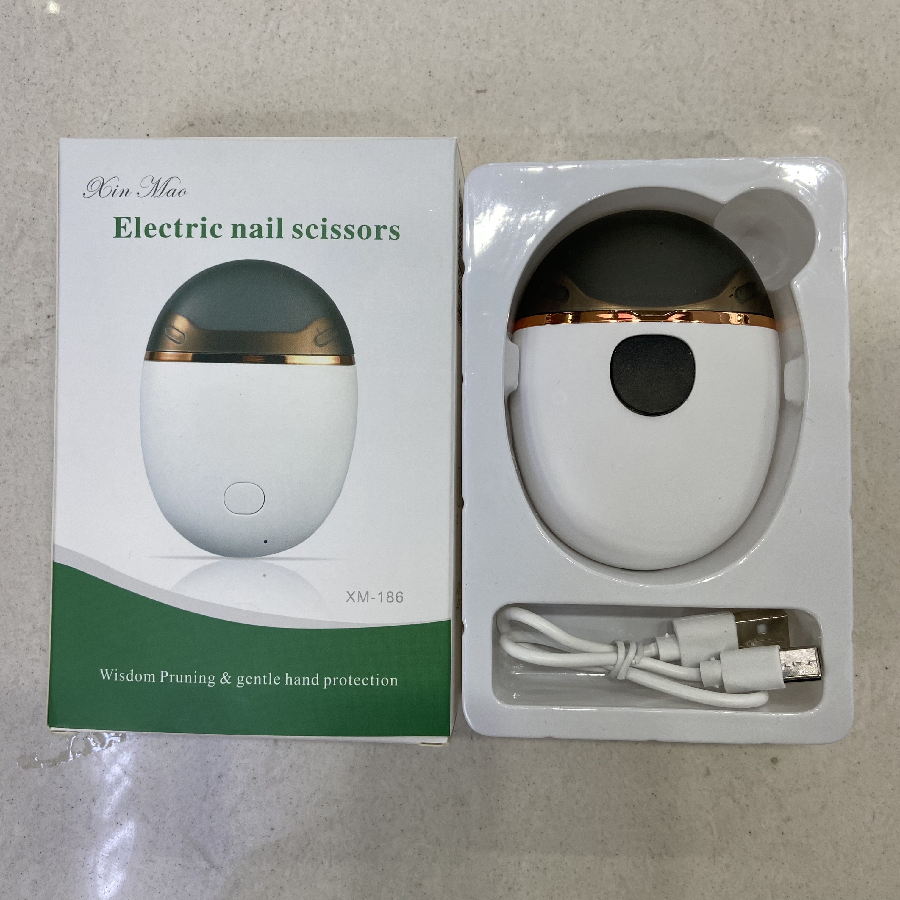 电动磨甲器美甲打磨机智能电动指甲刀自动修剪器防飞溅防夹肉详情图2
