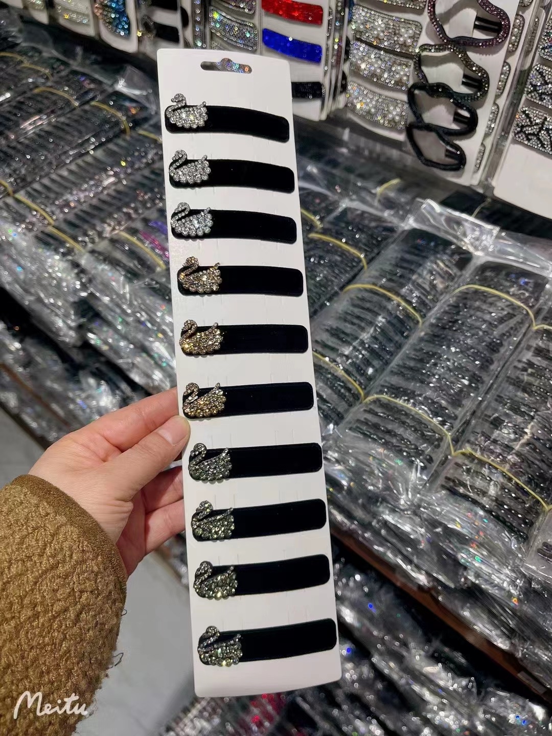 韩版金红绒加钻配图5款精致B夹精款