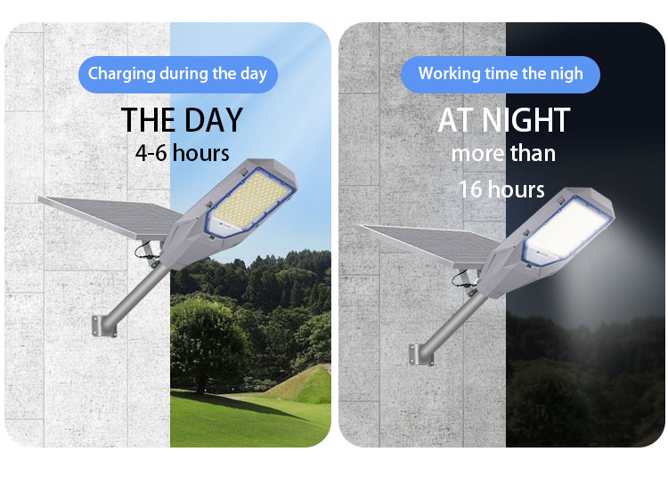 LED灯街灯/分体灯庭院灯/太阳能路灯/户外灯超大功率/智能感应防水路灯/光控雷达感应细节图