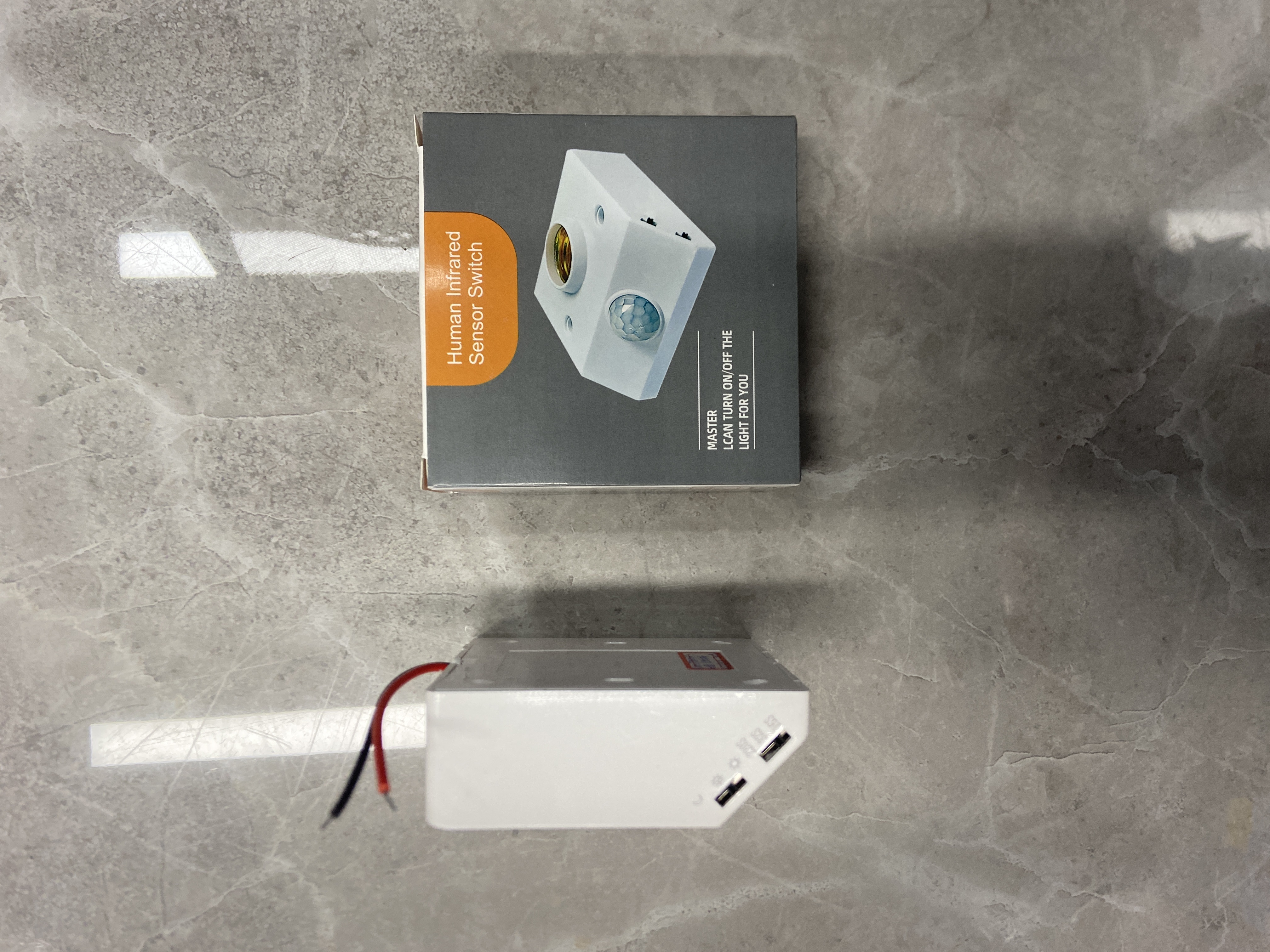 E27 Human Body Sensing Lamp Holder Type 86 Pc Fireproof Material Ac85-265V details Picture